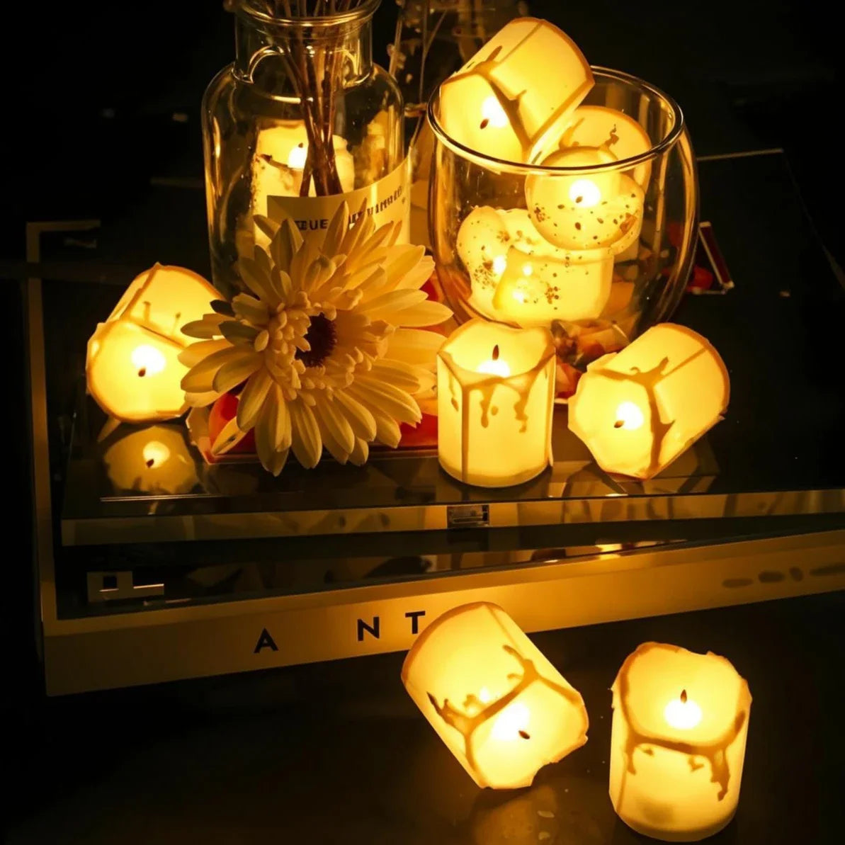 Flameless Led Tea Lights Candle Battery Operated