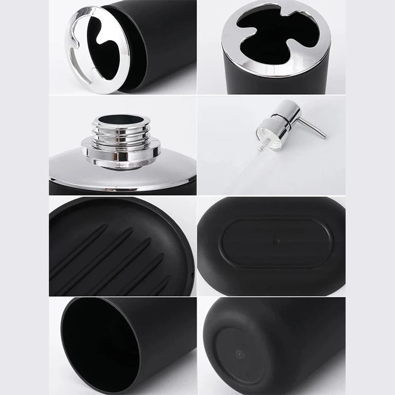 4 black bathroom kit
