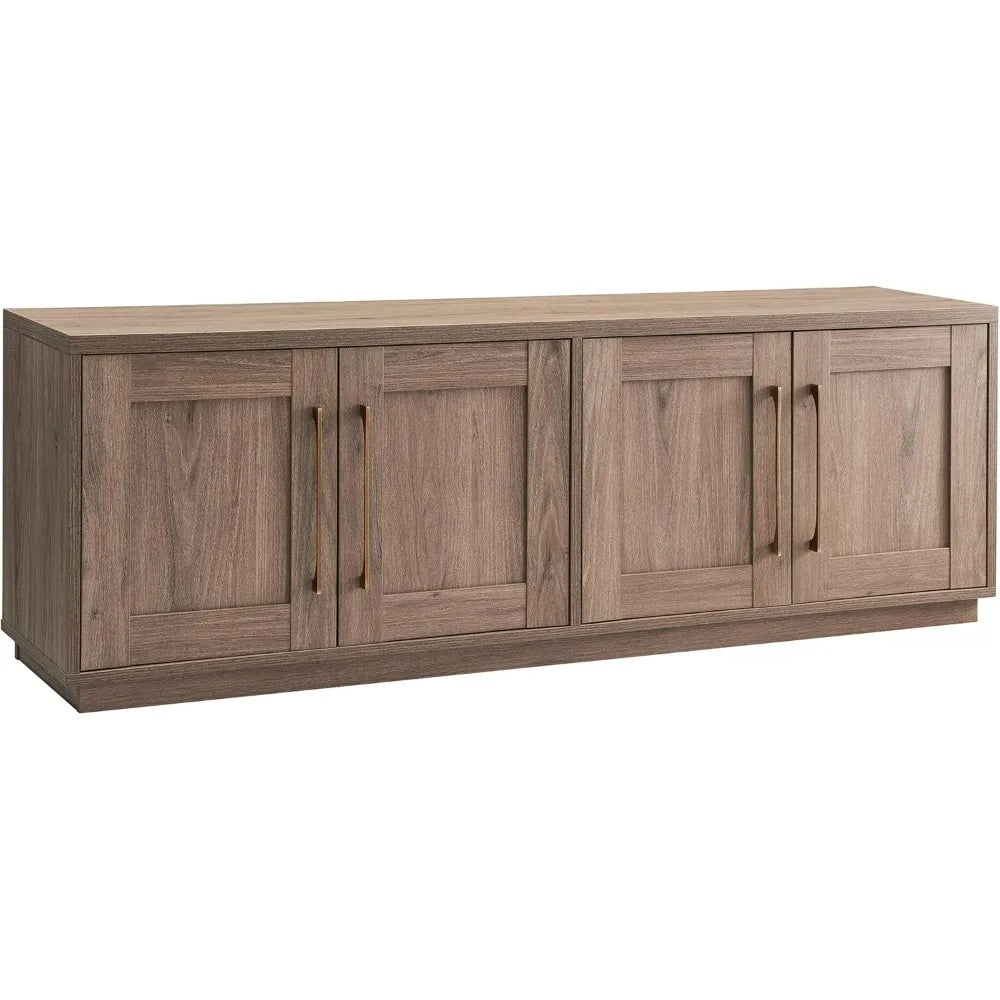 TV's Up To 80", 68" Wide, Antiqued Gray Oak