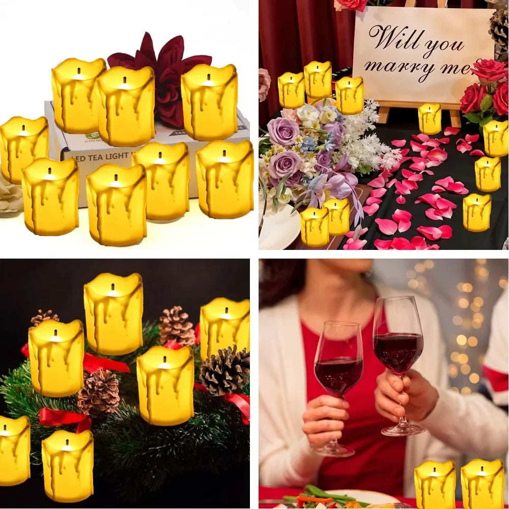 Flameless Led Tea Lights Candle Battery Operated