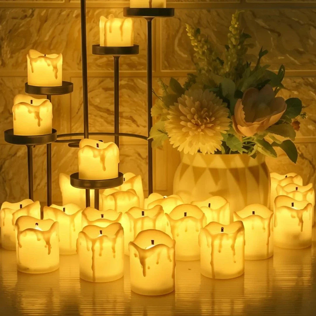 Flameless Led Tea Lights Candle Battery Operated