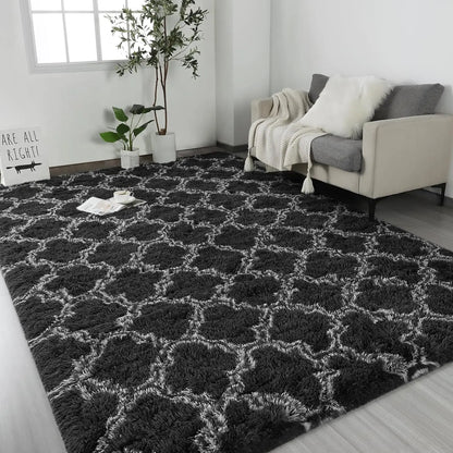 Shag Area Rugs Non-Slip