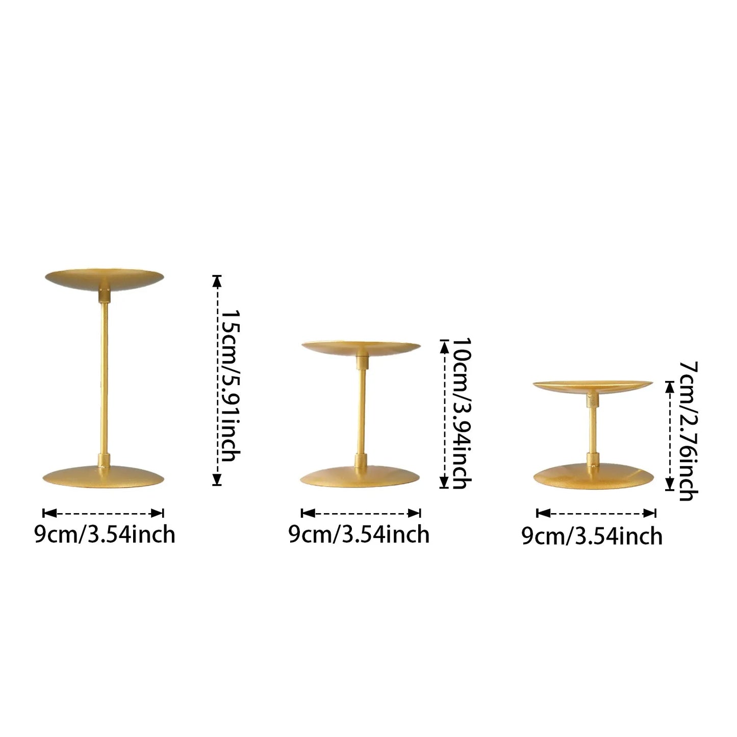 2.7''/4''/6'' Holder 6 Pcs Fireplace Candles For Inside Fireplace