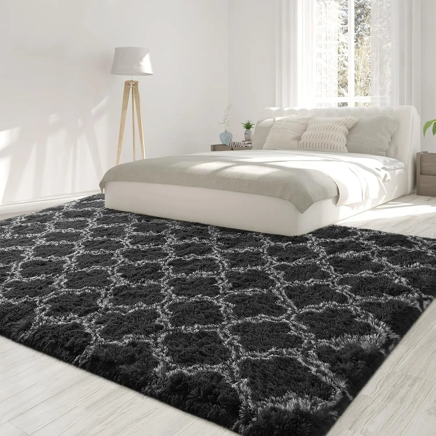 Shag Area Rugs Non-Slip