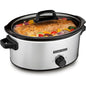 6-Quart Slow Cooker with 3 Cooking Settings, Multi-functional Pot