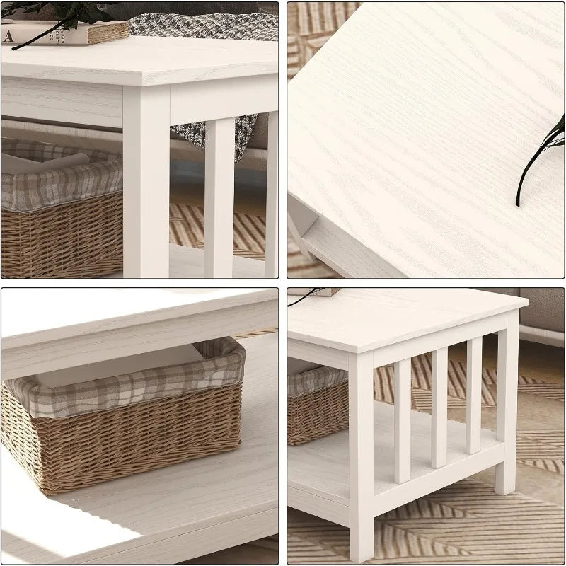 39.9L*22W*18.1H Farmhouse Coffee Table