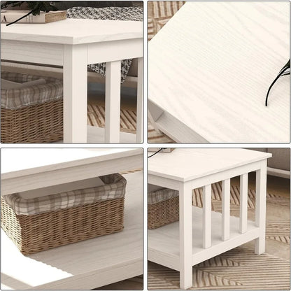39.9L*22W*18.1H Farmhouse Coffee Table