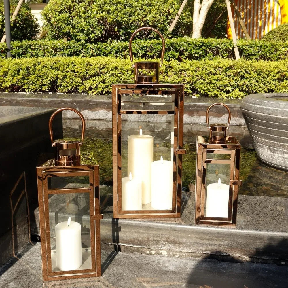 3 Stainless Steel Clear Glass Panel Outdoor