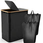 Foldable with lid, detachable double compartment