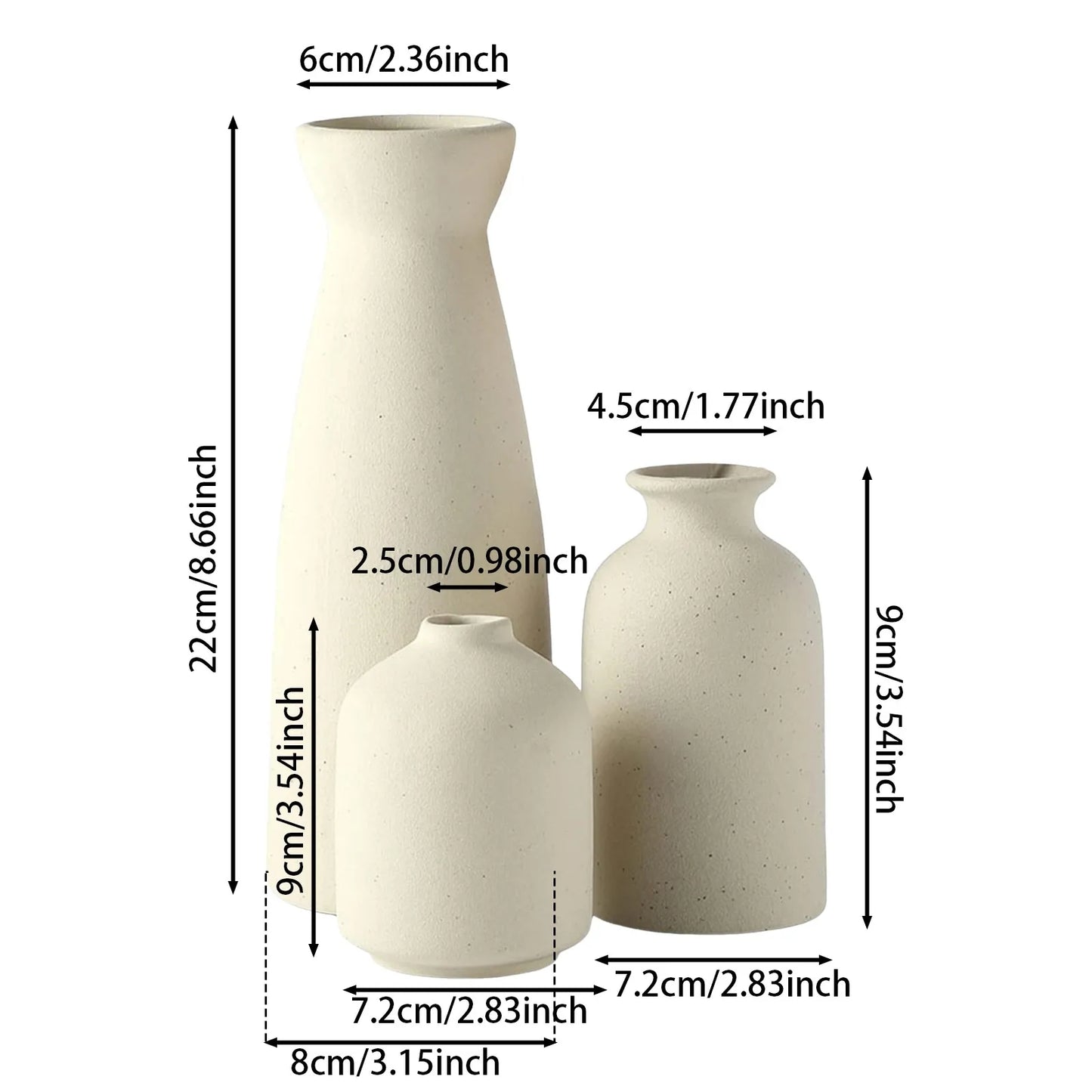 Ceramic Vase Set Modern Home Decor Decorative