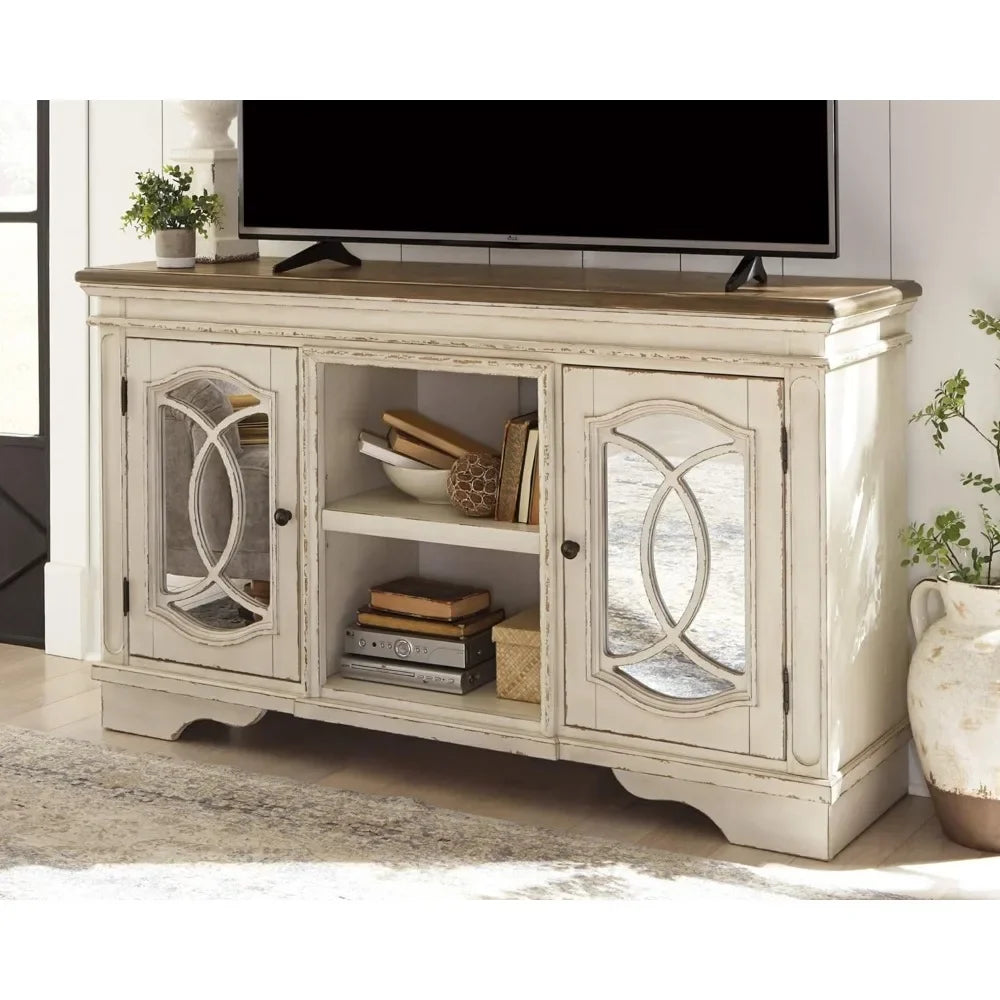 60" French Country Two-Tone TV Stand