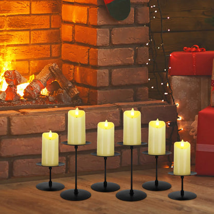 2.7''/4''/6'' Holder 6 Pcs Fireplace Candles For Inside Fireplace