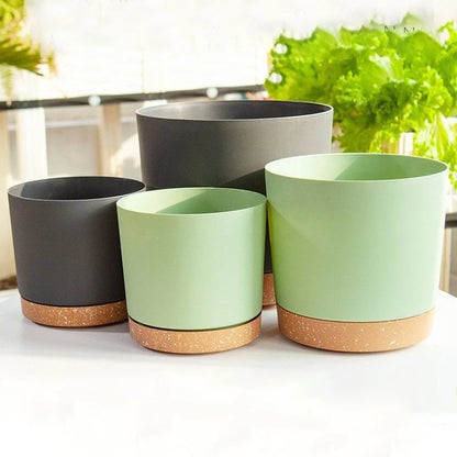 Large Flowerpot Plastic Indoor with Drainage