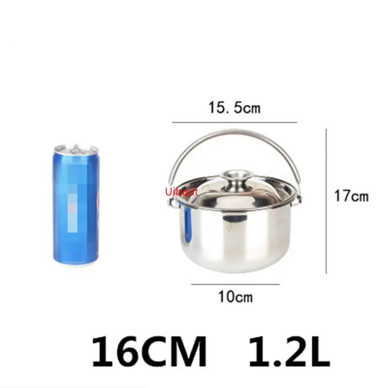 Pot Soup Cooking Steel Stainless Stew Bowl Bowls Stockpot Kitchen Cookware Pan Metal Handleramen pots and pans cookware set