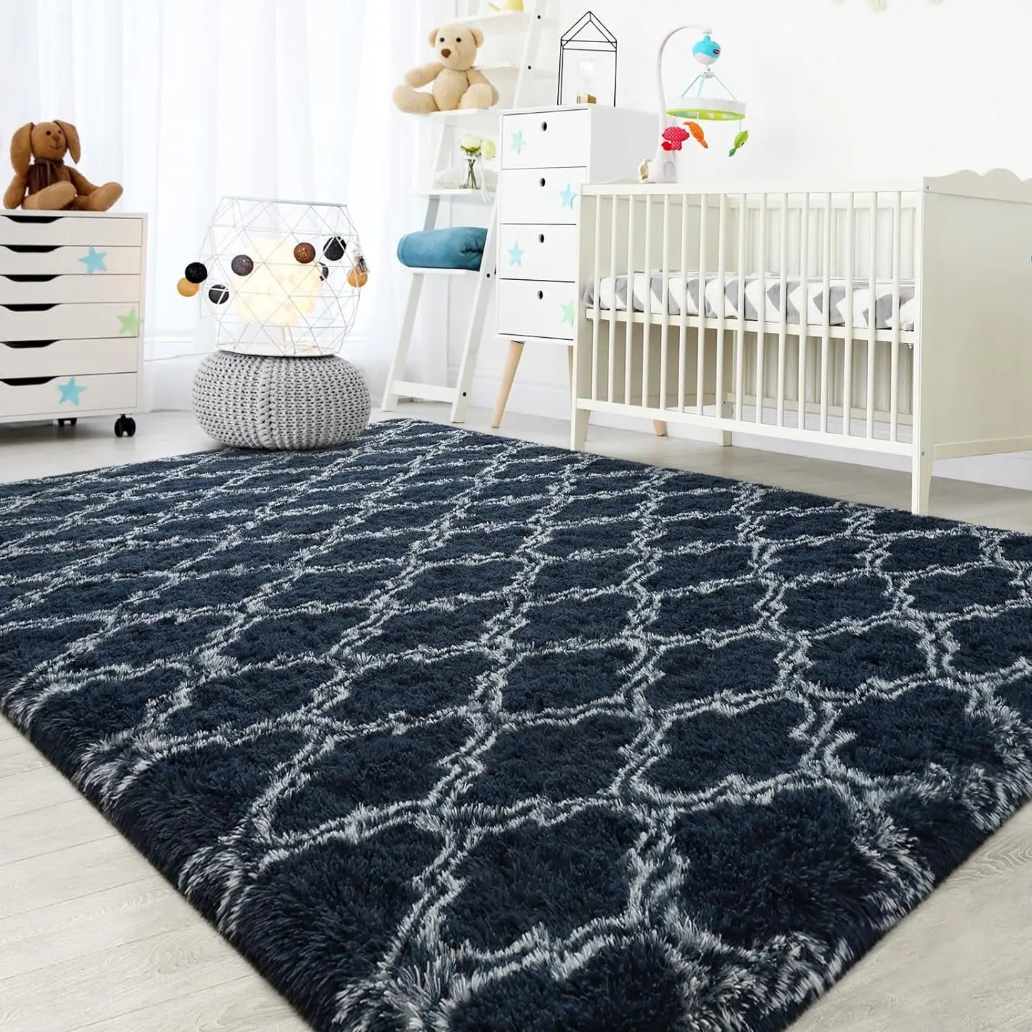 Shag Area Rugs Non-Slip