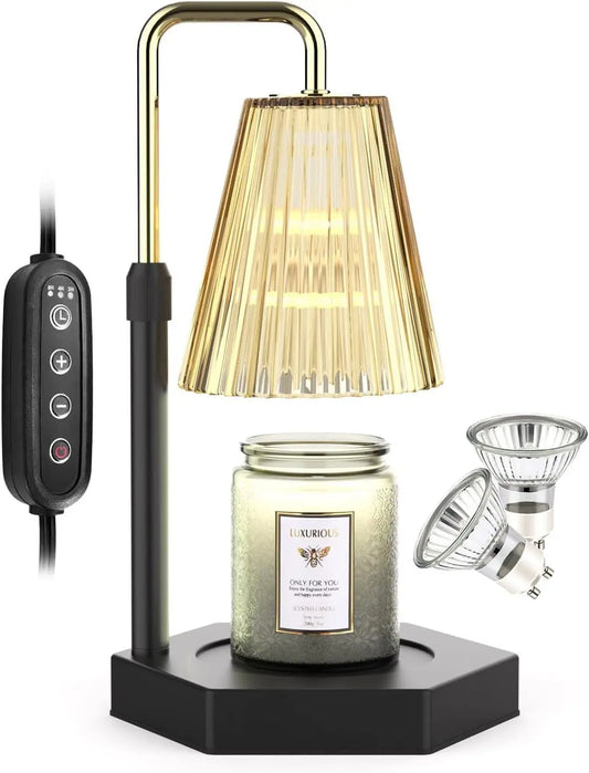 Candle Warmer Lamp with Timer & Dimmer, Height Adjustable Electric