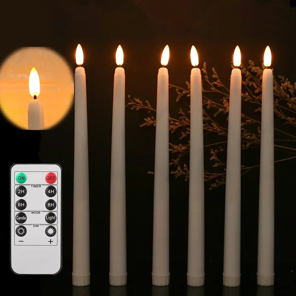 12/24Pcs Flameless LED Candle Battery Operated Flickering Candle