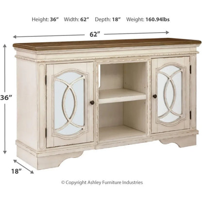 60" French Country Two-Tone TV Stand