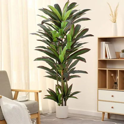 5ft Red Yucca Silk Tree Faux Plants Indoor