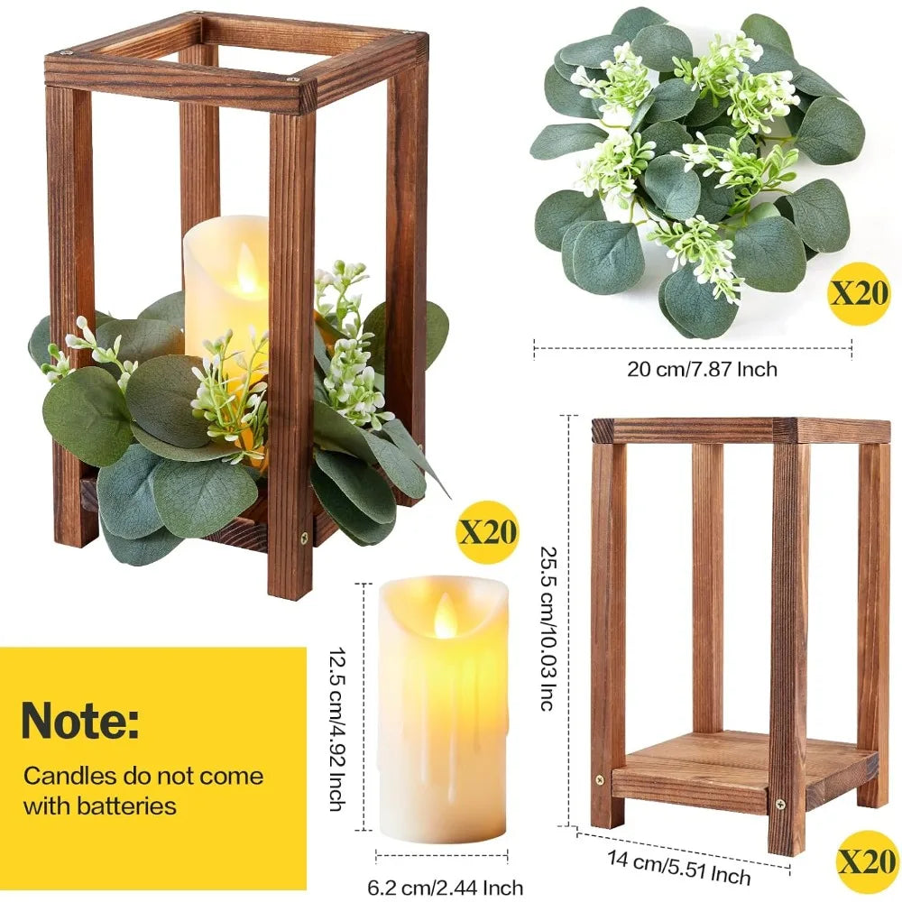 60 Pcs/20 Set Wedding Lantern Centerpiece