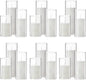 36 Pcs Pillar Candles and Glass Cylinder Vases