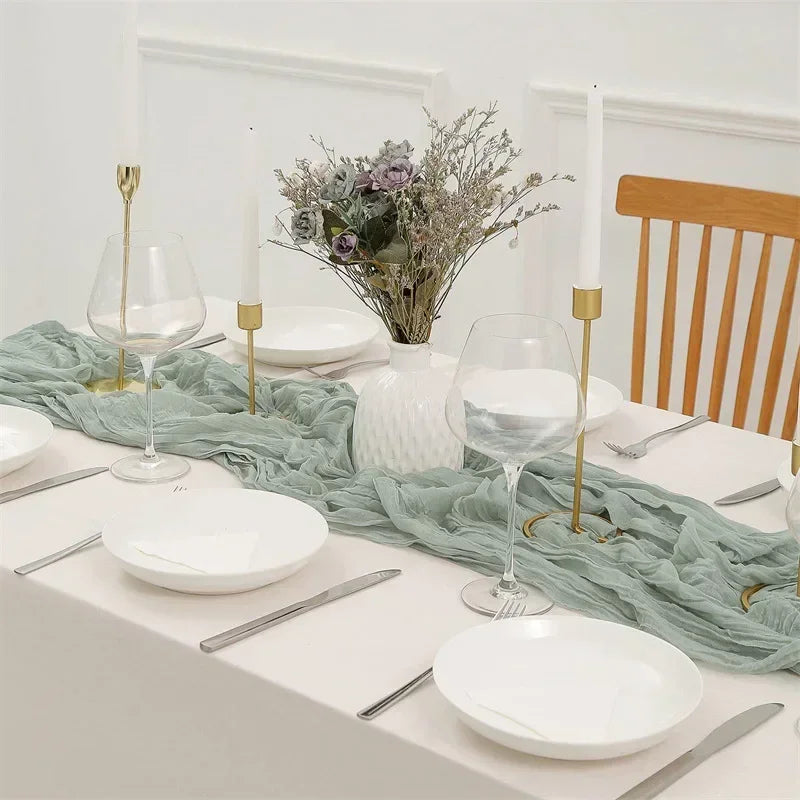 Gauze Table Runner Dinning  Decoration