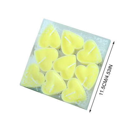 9 Piece Heart Candle