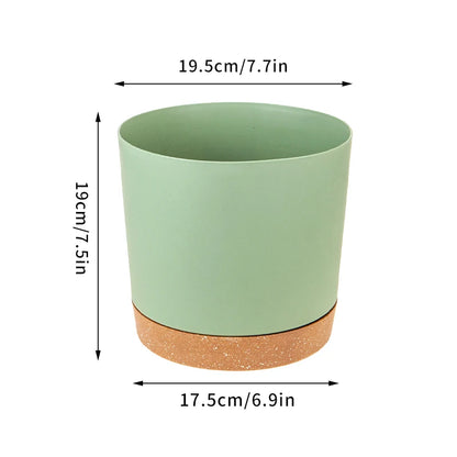 Large Flowerpot Plastic Indoor with Drainage