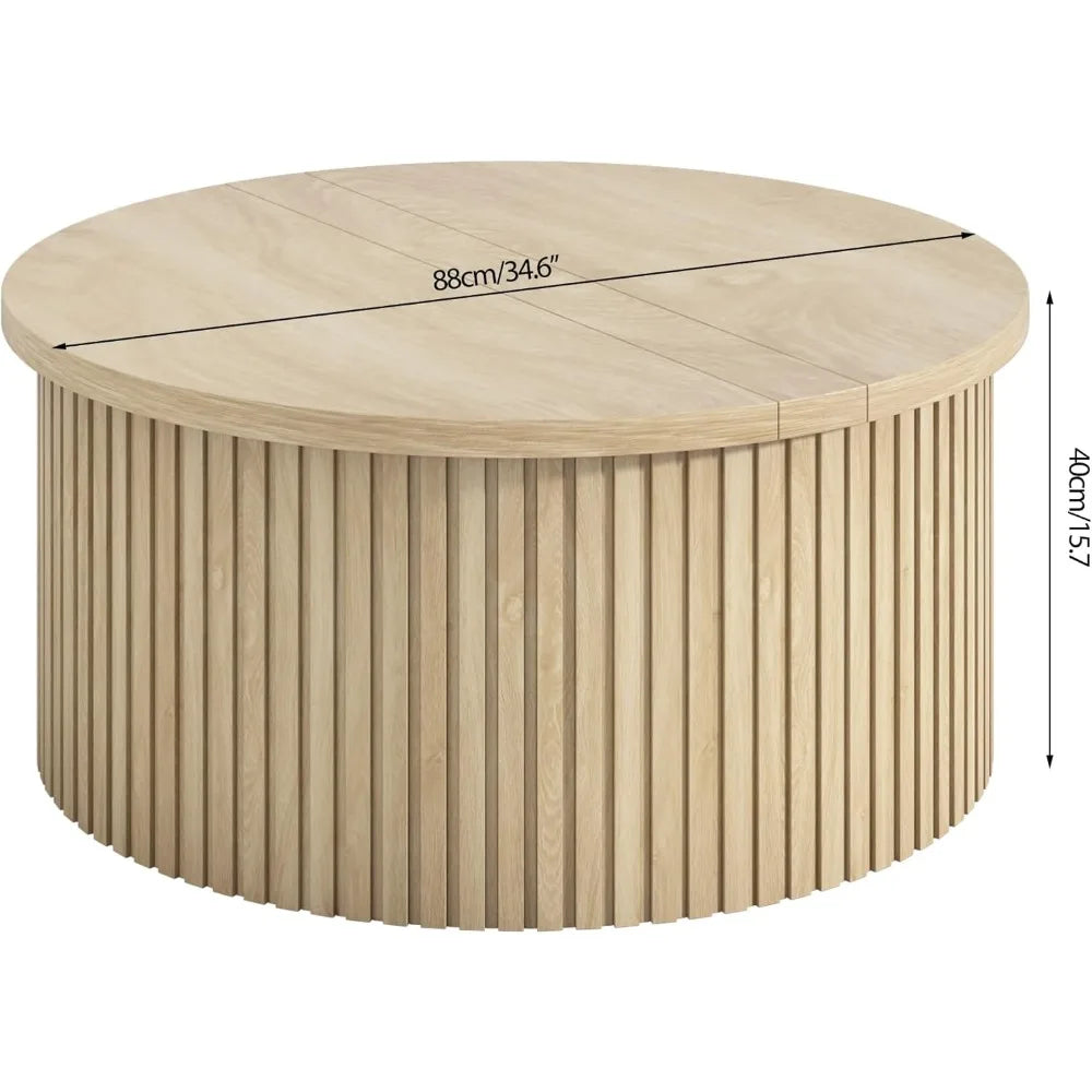 34.6'' Lift Top Coffee Table with Storage