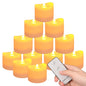 12/24Pcs Flameless LED Candle Battery Operated Flickering Candle