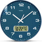 Wall Clock,3 Sizes 4 Colors with Calendar and Fahrenheit Temperature Display