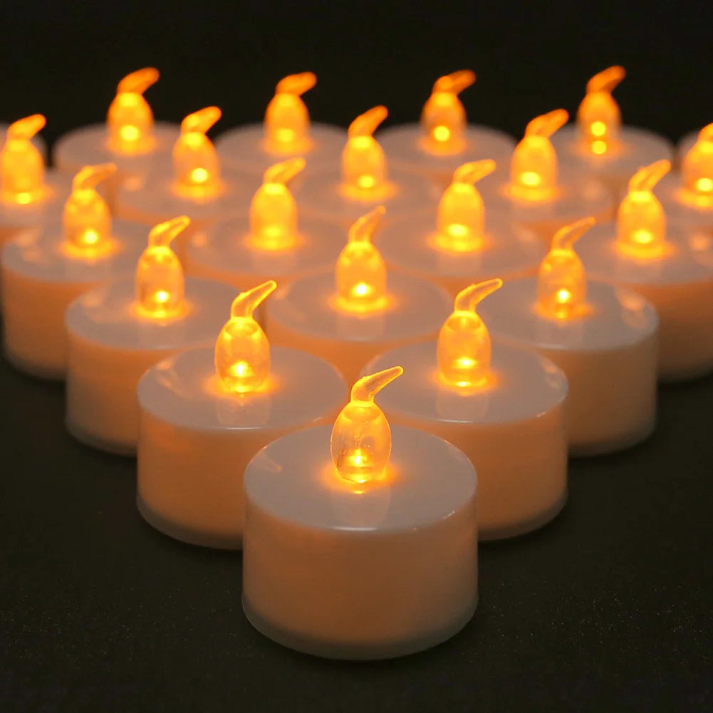12/24Pcs Flameless LED Candle Battery Operated Flickering Candle