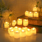 12/24Pcs Flameless LED Candle Battery Operated Flickering Candle