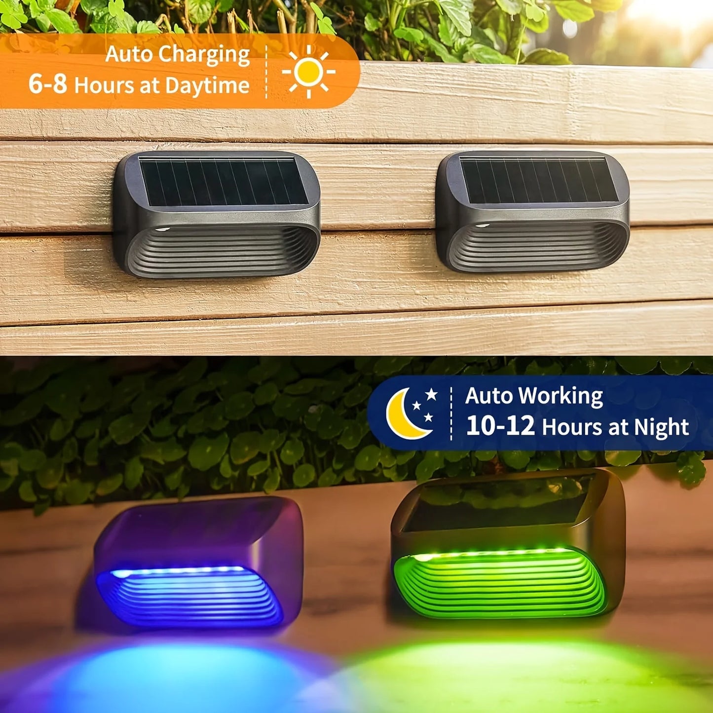 6/12 Pack Fence Solar Powered, Auto On/Off