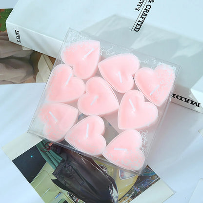 9 Piece Heart Candle