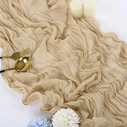 Gauze Table Runner Dinning  Decoration