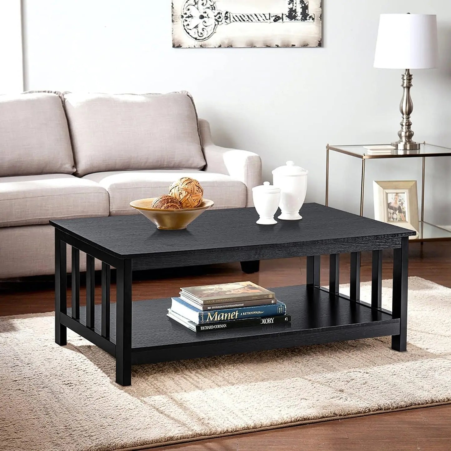 39.9L*22W*18.1H Farmhouse Coffee Table