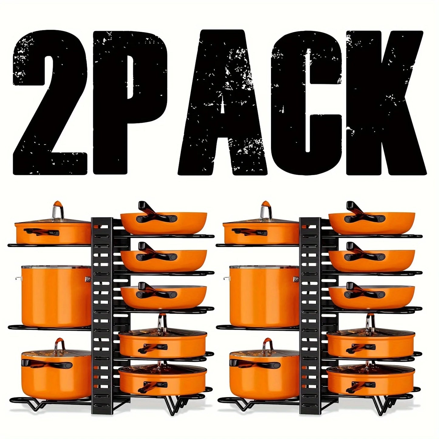 2 Pack Pot Rack, Organizers, Kitchen Organization & Storage Rack