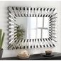 Large 40" Silver Fountain Starburst Wall Mirror