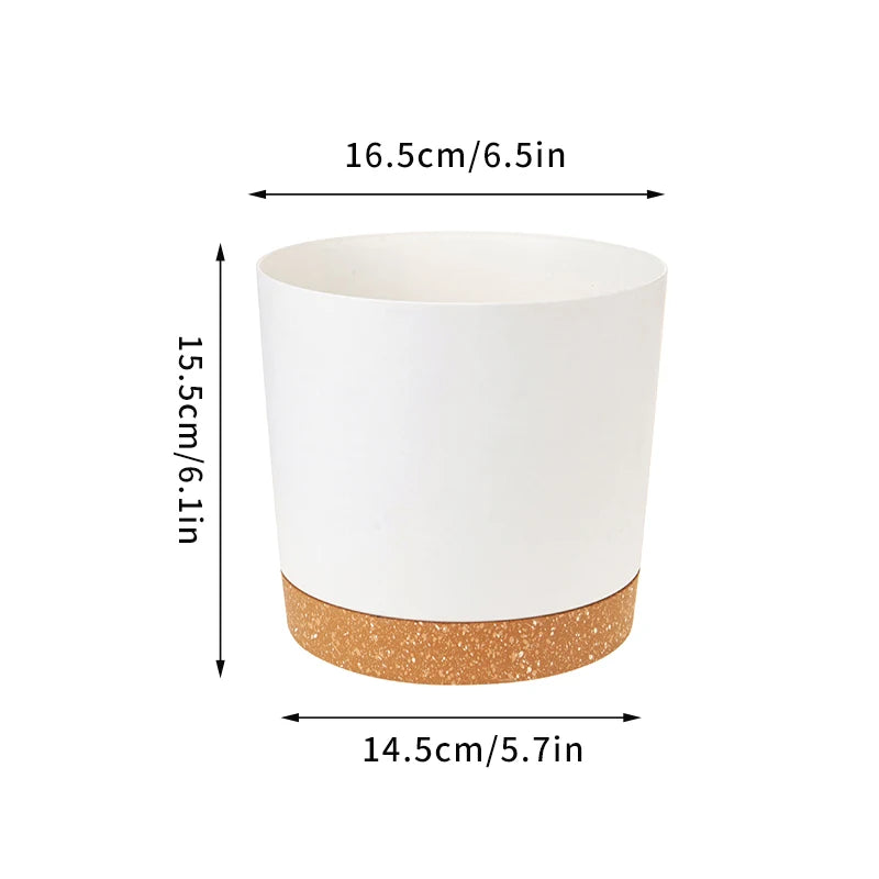 Large Flowerpot Plastic Indoor with Drainage