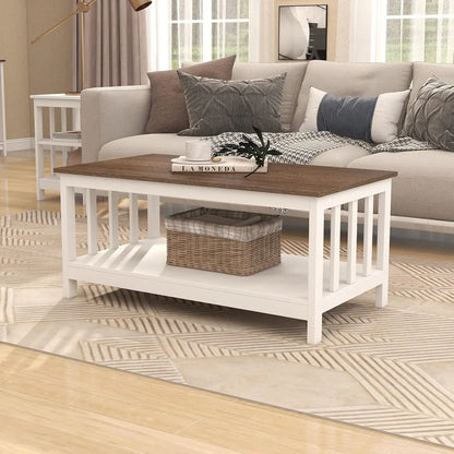 39.9L*22W*18.1H Farmhouse Coffee Table