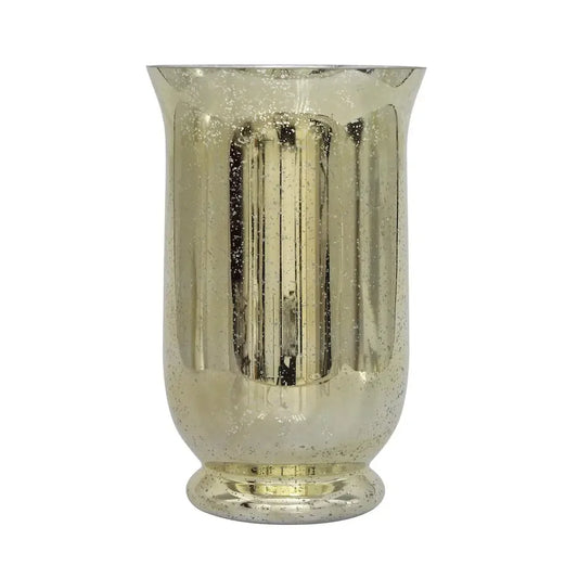 Mercury Glass Hurricane Candle Holder