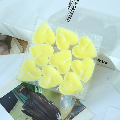 9 Piece Heart Candle