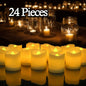 12/24Pcs Flameless LED Candle Battery Operated Flickering Candle