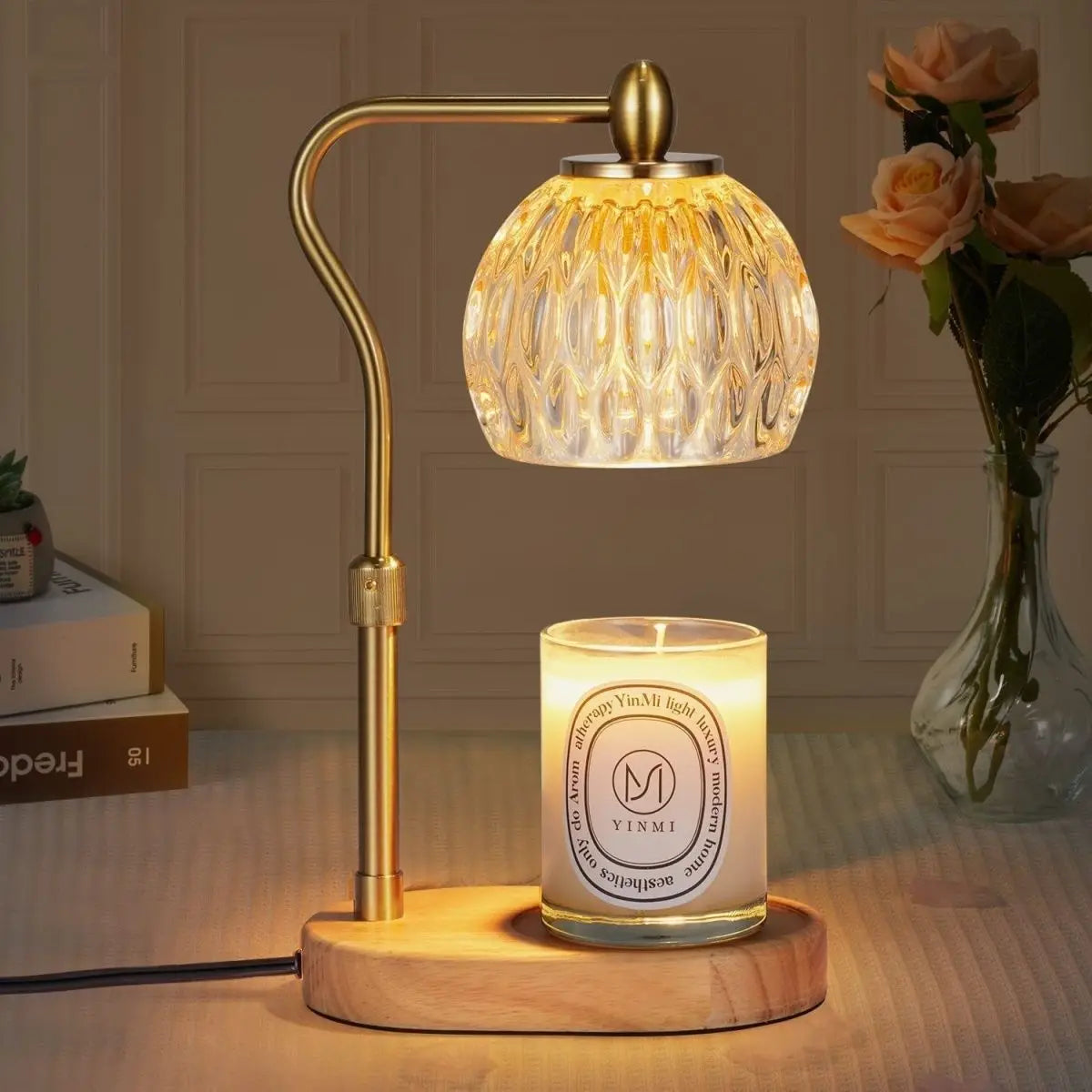 110V/230V Bedside Lamp Adjustable Candle Warmer