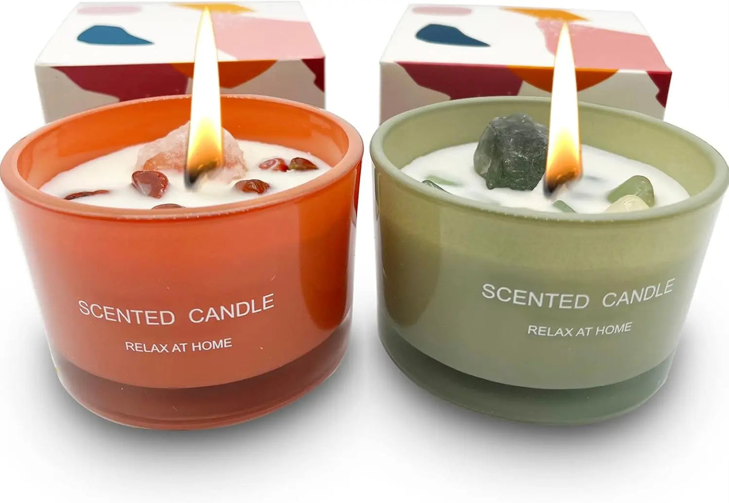 Soy Candle with Musical Greek Goddess Statue