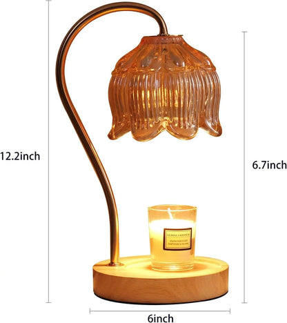 Fragrance Candle Warmer Lamp with 2 Bulbs