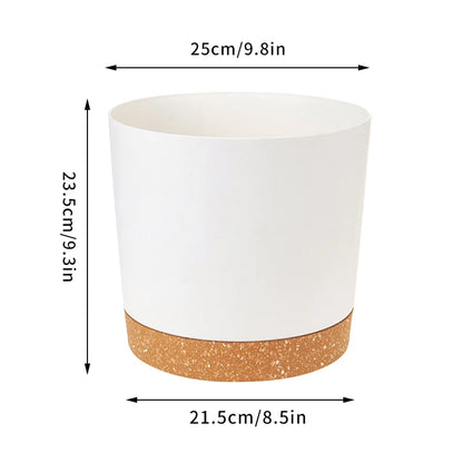 Large Flowerpot Plastic Indoor with Drainage