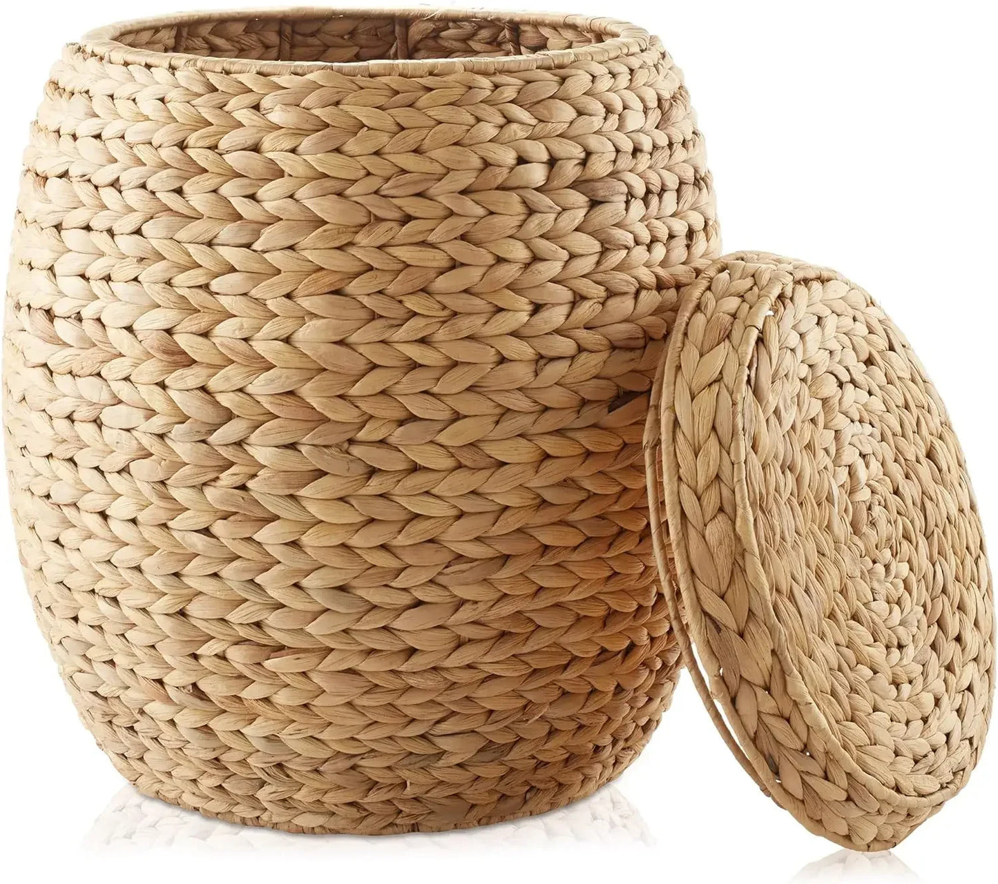 Round Storage Basket with Lid