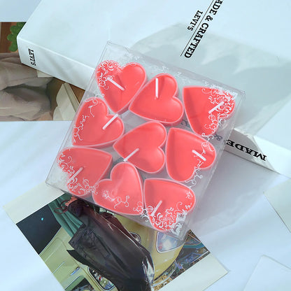 9 Piece Heart Candle